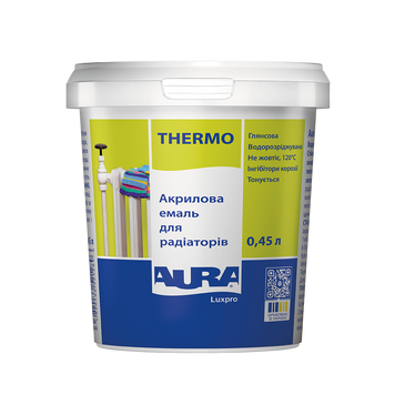 Aura Luxpro Thermo акрилова емаль для радіаторів 0,45 л 00000039423 фото