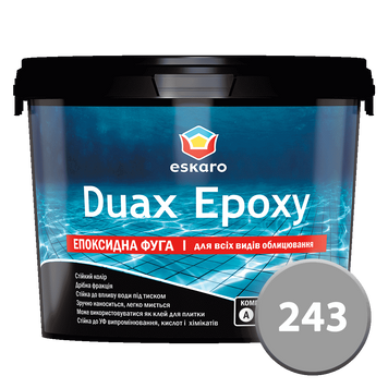 Eskaro Duax Epoxy - эпоксидная затирка (фуга) №243 (грей) 2 кг Е0000000168 фото