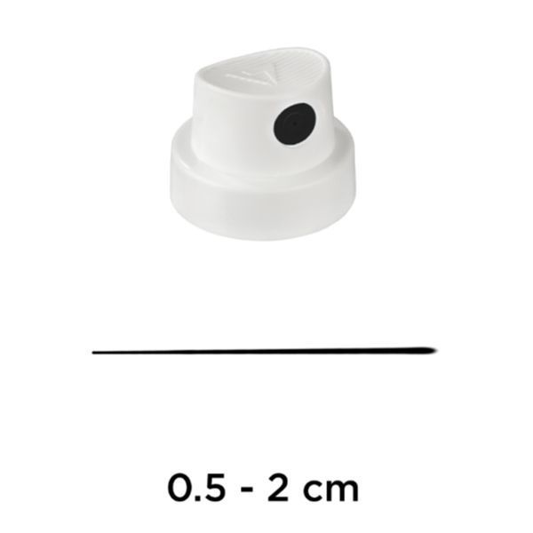 Ковпачок 2 см/1,1 in Super Skinny для аерозольної фарби MTN, біло-сірий, MD1000216B (1000) 714388 фото