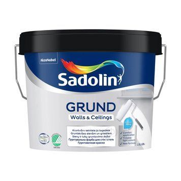 Sadolin  Grund - грунтовочная краска на водной основе для стен и потолка 2,5 л 5325223 фото