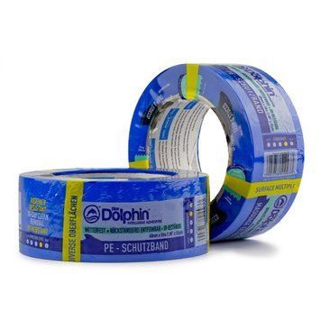 Blue Dolphin "TARP & STUCCO" Малярная лента для наружных работ, голубая, 48мм х 25м 02-4-01-EN BDN фото