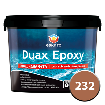 Eskaro Duax Epoxy - эпоксидная затирка (фуга) №232 (коричневый) 2 кг Е0000000171 фото