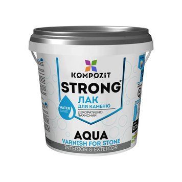 Лак для каменю Strong Aqua Kompozit 0,75 л 000785 фото