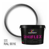 Фарба гумова універсальна UNIFLEX Kompozit білий RAL9016 12кг 001740 фото
