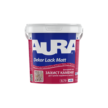 AURA Dekor Lack Matt &ndash; полуматовый фасадный лак для камня 0,75 л 00000044836 фото