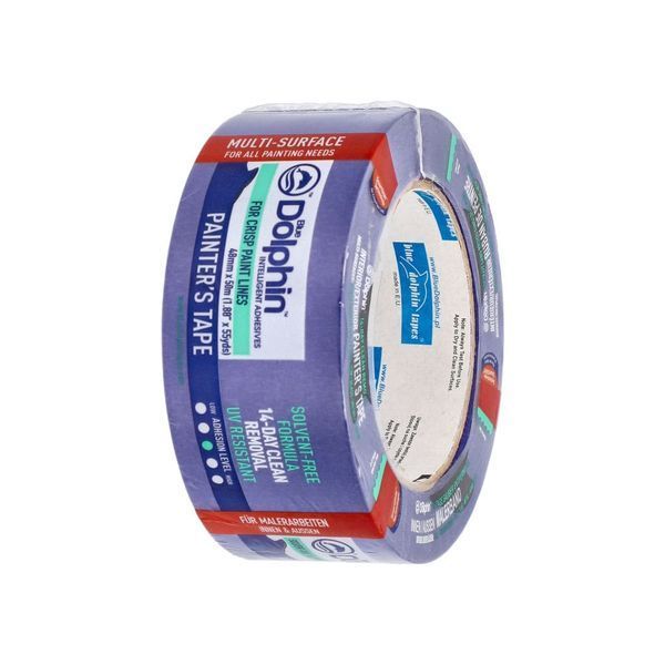 Blue Dolphin Special Blue - Професійна малярна стрічка (скотч) MT-PG, блакитна, 25 мм х 50 м 01-1-01-EN SBL BDN фото