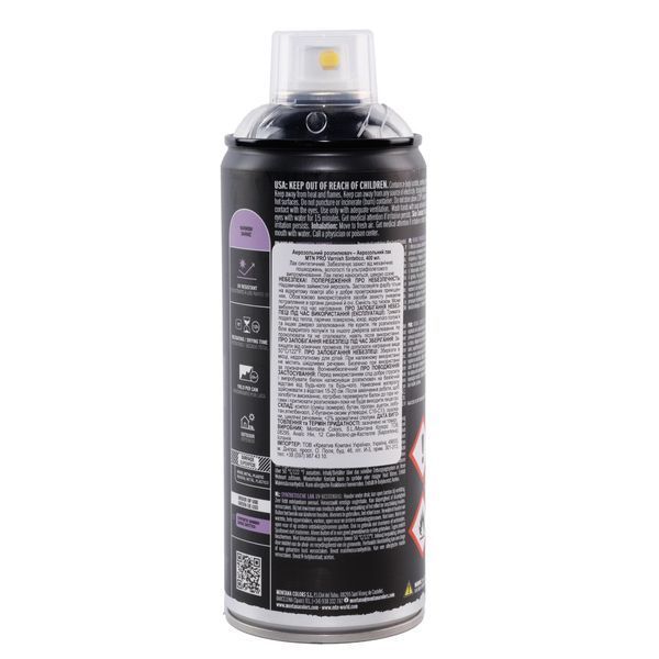Аерозольний лак MTN PRO Varnish Sintetico Satinado R-904, EX014PR0904, напівглянсовий, 400 мл 623017 фото