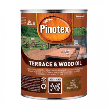 Pinotex TERRACE & WOOD OIL - Атмосферостійке деревозахисне масло, що тонується, 10л 