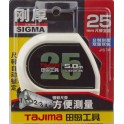 Рулетка будівельна TAJIMA SIGMA SS2550 5 м посилена стрічка з автостопом