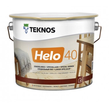 Teknos Helo 40 напівглянсовий лак для дерева 9л