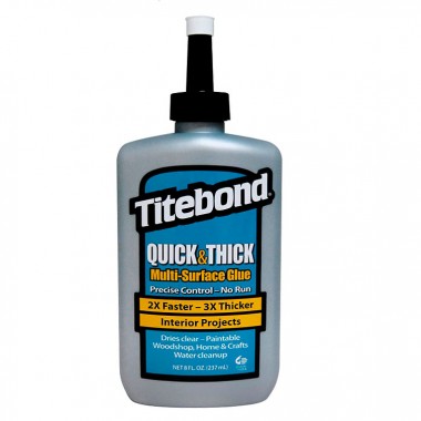 Titebond Quick & Thick Multi-Surface Glue быстрый и вязкий клей для дерева 237 мл