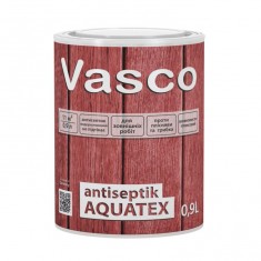 Vasco antiseptik AQUATEX для дерева снаружи 0,9л (прозрачный, белый, в цвете )