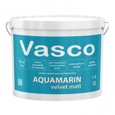 Vasco AQUAMARIN velvet matt акриловая эмаль универсальная 9л