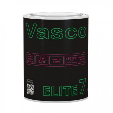 Vasco ELITE 7 шовковисто-матова латексна фарба для стін 0,9л