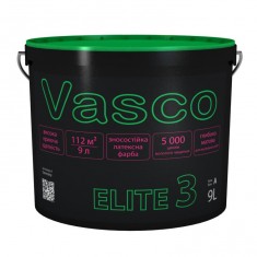 Vasco ELITE 3 зносостійка латексна фарба для стін і стель 9л