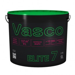 Vasco ELITE 7 шовковисто-матова латексна фарба для стін 9 л