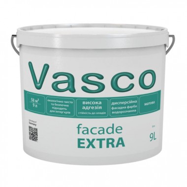 Vasco facade EXTRA водно-дисперсионная фасадная краска 9л
