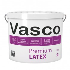 Vasco Premium Latex інтер’єрна фарба надстійка до миття 9л