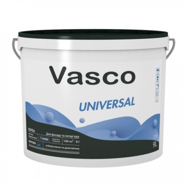 Vasco UNIVERSAL универсальная латексная краска для фасадов и интерьеров 9л.