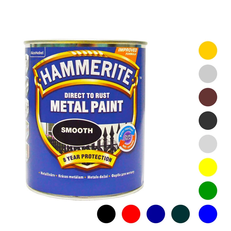 Краска 3 в 1 по металлу Hammerite