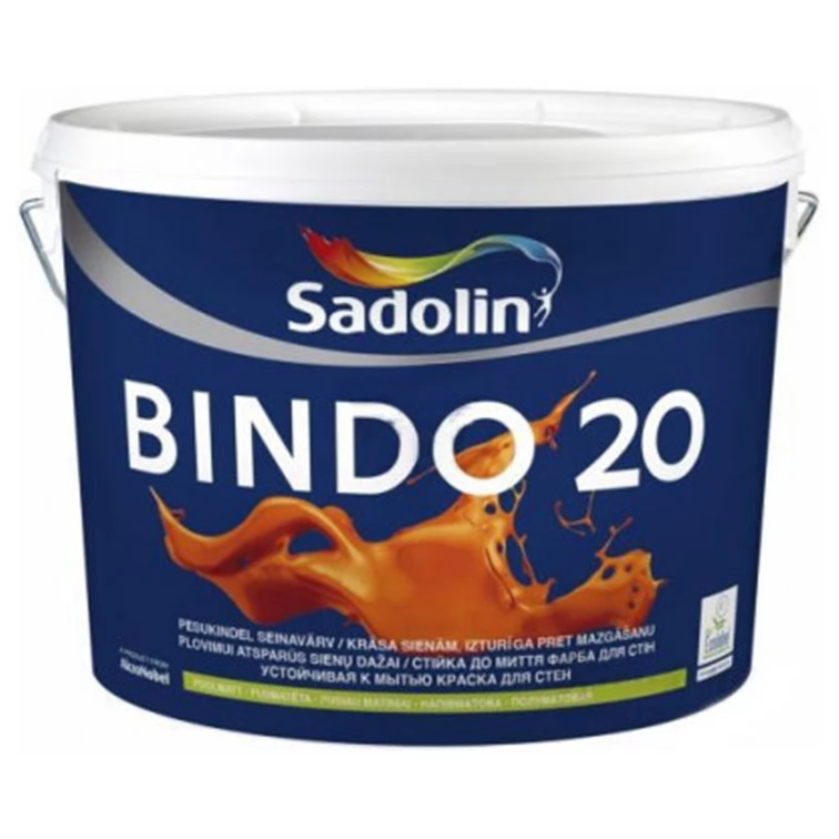 Водно-дисперсійна фарба для стін та стелі Sadolin BINDO 20