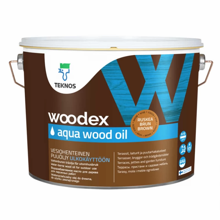 Teknos Woodex Aqua Wood Oil, просочення для деревини на основі масла