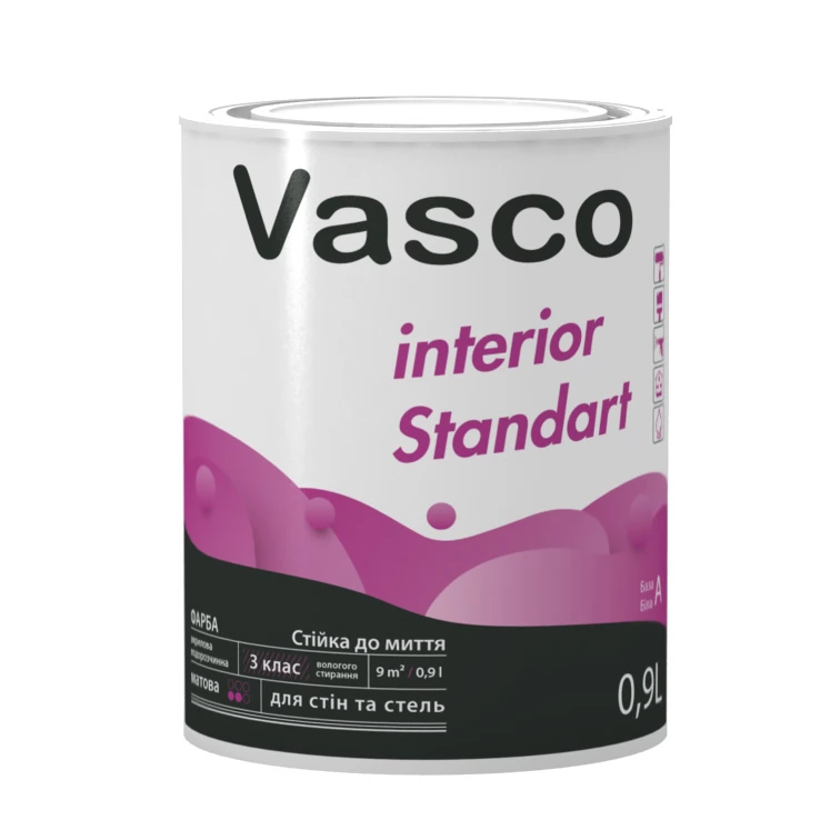 Акриловая краска для интерьера Vasco interior Standart