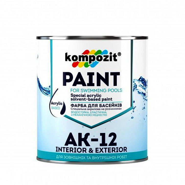 Краска для влажных помещений Kompozit АК-12