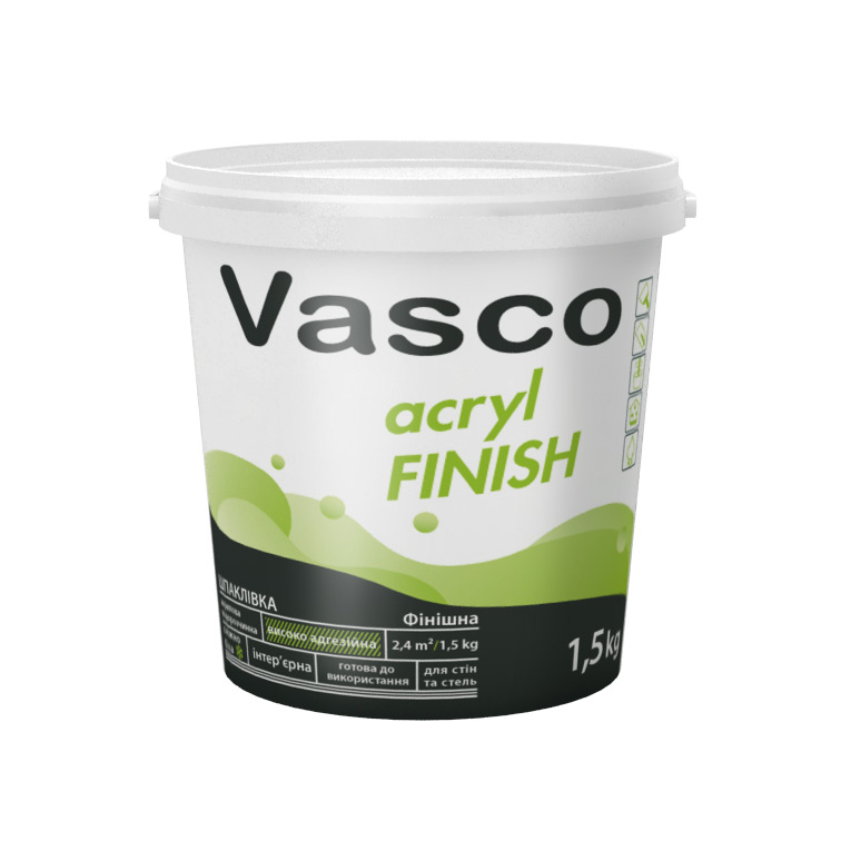Фінішна шпаклівка Vasco Acryl Finish
